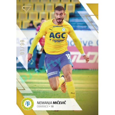2022/23 Sportzoo Fortuna Liga 2. série #365 Nemanja Mićević Gold xx/99