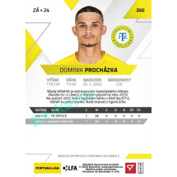 2022/23 Sportzoo Fortuna Liga 2. série #366 Dominik Procházka