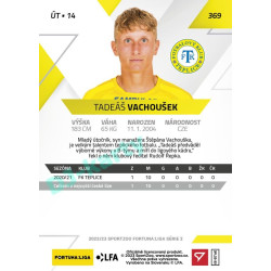 2022/23 Sportzoo Fortuna Liga 2. série #369 Tadeáš Vachoušek