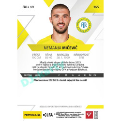 2022/23 Sportzoo Fortuna Liga 2. série #365 Nemanja Mićević