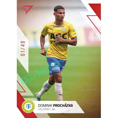 2022/23 Sportzoo Fortuna Liga 2. série #366 Dominik Procházka Red xx/49