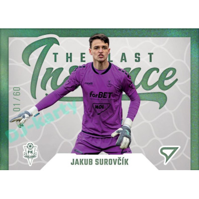 2022/23 Sportzoo Fortuna Liga 2. série #LI-22 Jakub Surovčík The Last Instance Limited xx/60