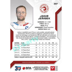 2022/23 Sportzoo ELH 1. série #007 Jakub Jeřábek