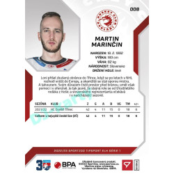2022/23 Sportzoo ELH 1. série #008 Martin Marinčin