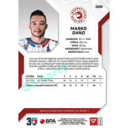 2022/23 Sportzoo ELH 1. série #009 Marko Daňo