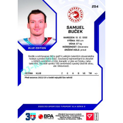 2022/23 Sportzoo ELH 2. série #254 Samuel Buček Blue xx/99