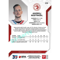 2022/23 Sportzoo ELH 1. série #015 Andrej Nestrašil