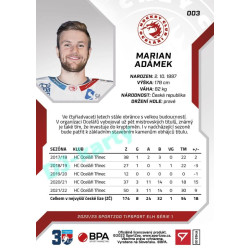 2022/23 Sportzoo ELH 1. série #003 Marian Adámek