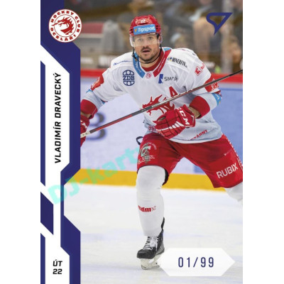2022/23 Sportzoo ELH 1. série #010 Vladimír Dravecký Blue xx/99