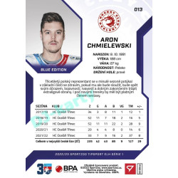 2022/23 Sportzoo ELH 1. série #013 Aron Chmielewski Blue xx/99