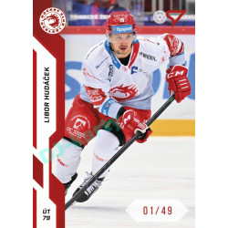 2022/23 Sportzoo ELH 1. série #012 Libor Hudáček Red xx/49