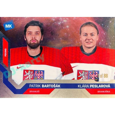 2021/22 MK reprezentace #076 P. Bartošák / K. Peslarová ZOH Universe level 1 1of88