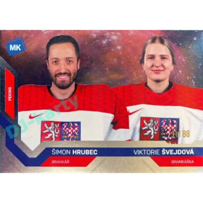 2021/22 MK reprezentace #077 Š. Hrubec / V. Švejdová ZOH Universe level 1 1of88