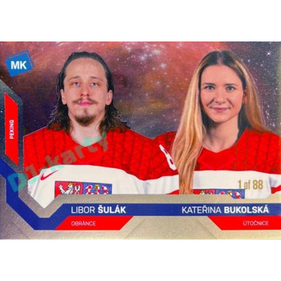 2021/22 MK reprezentace #086 L. Šulák / K. Bukolská ZOH Universe level 1 1of88