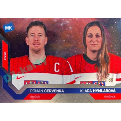 2021/22 MK reprezentace #087 R. Červenka / K. Hymlarová ZOH Universe level 1 1of88