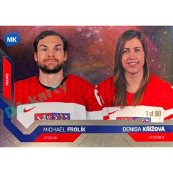 2021/22 MK reprezentace #088 M. Frolík / D. Křížová ZOH Universe level 1 1of88