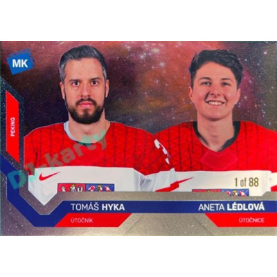 2021/22 MK reprezentace #089 T. Hyka / A. Lédlová ZOH Universe level 1 1of88