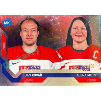2021/22 MK reprezentace #090 J. Kovář / A. Mills ZOH Universe level 1 1of88