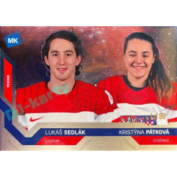 2021/22 MK reprezentace #094 L. Sedlák / K. Pátková ZOH Universe level 1 1of88