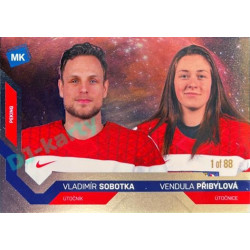 2021/22 MK reprezentace #096 V. Sobotka / V. Přibylová ZOH Universe level 1 1of88