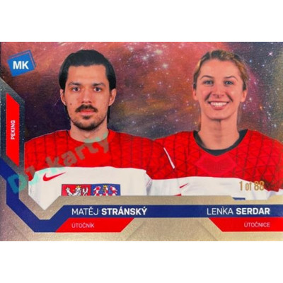 2021/22 MK reprezentace #097 M. Stránský / L. Serdar ZOH Universe level 1 1of88