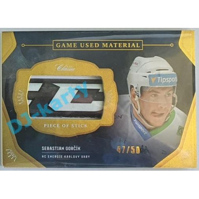 2020/21 OFS 1.série Sebastian Gorčík #GUM-SGO 47/50 Game Used Material