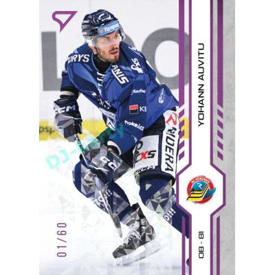 2024/25 Sportzoo ELH 1. serie #147 Yohann Auvitu Purple Iceberg xx/60