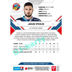 2021/22 Sportzoo TIPSPORT ELH 2. série #336 Jakub Stehlík