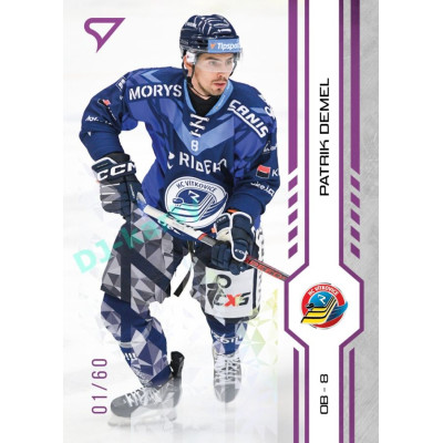 2024/25 Sportzoo ELH 1. serie #148 Patrik Demel Purple Iceberg xx/60