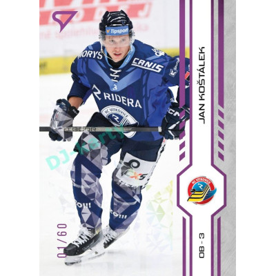 2024/25 Sportzoo ELH 1. serie #149 Jan Koštálek Purple Iceberg xx/60