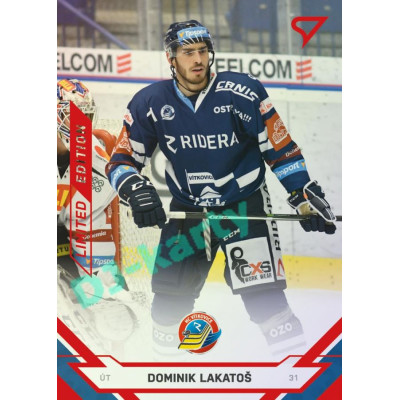 2021/22 Sportzoo TIPSPORT ELH 2. série #338 Dominik Lakatoš Red xx/49