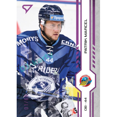 2024/25 Sportzoo ELH 1. serie #151 Patrik Marcel Purple Iceberg xx/60