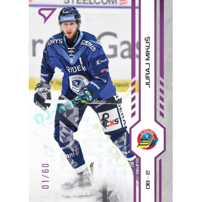 2024/25 Sportzoo ELH 1. serie #152 Juraj Mikuš Purple Iceberg xx/60