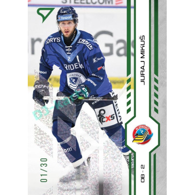 2024/25 Sportzoo ELH 1. serie #152 Juraj Mikuš Green Glitter xx/30