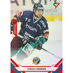2021/22 Sportzoo TIPSPORT ELH 2. série #339 Tobias Lindberg Red xx/49