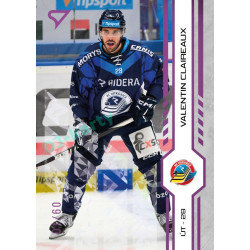 2024/25 Sportzoo ELH 1. serie #158 Valentin Claireaux Purple Iceberg xx/60