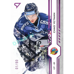 2024/25 Sportzoo ELH 1. serie #162 Chad Yetman Purple Iceberg xx/60