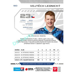 2024/25 Sportzoo ELH 1. serie #160 Vojtěch Lednický