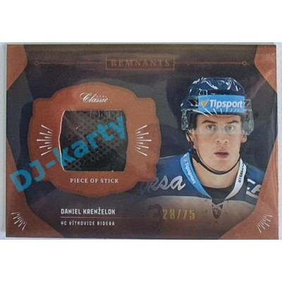 2020/21 OFS 1. série Daniel Krenželok #RPS-DKR 28/75 Game Used Remnants