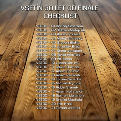 2024/25 Goal Cards Maxa liga 1. série Miniset 30 let od finále Vsetín