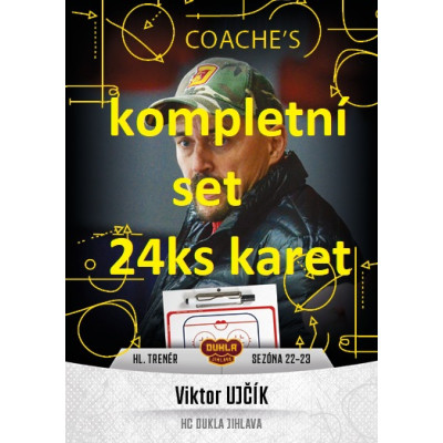 2022/23 Goal Cards Chance Liga 1. série Coach´s - kompletní set 24ks