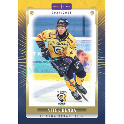 2024/25 Goal Cards Maxa liga 1. série #ZLI-10 Vítek Benda Parallel 1of40