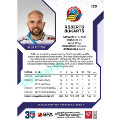 2022/23 Sportzoo ELH 1. série #135 Roberts Bukarts Blue xx/99