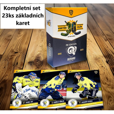 2024/25 Goal Cards Maxa liga 1. série kompletní set 23ks řadových karet Zlína 30 let od finále