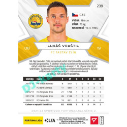 2021/22 Sportzoo Fortuna Liga 2. série #239 Lukáš Vraštil
