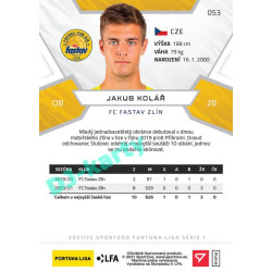 2021/22 Sportzoo Fortuna Liga Jakub Kolář #53