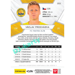 2021/22 Sportzoo Fortuna Liga Václav Procházka #55