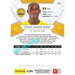 2021/22 Sportzoo Fortuna Liga Cheick Oumar Conde #56