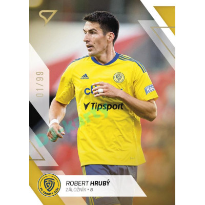 2022/23 Sportzoo Fortuna Liga 2. série #333 Robert Hrubý Gold xx/99