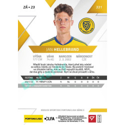2022/23 Sportzoo Fortuna Liga 2. série #331 Jan Hellebrand